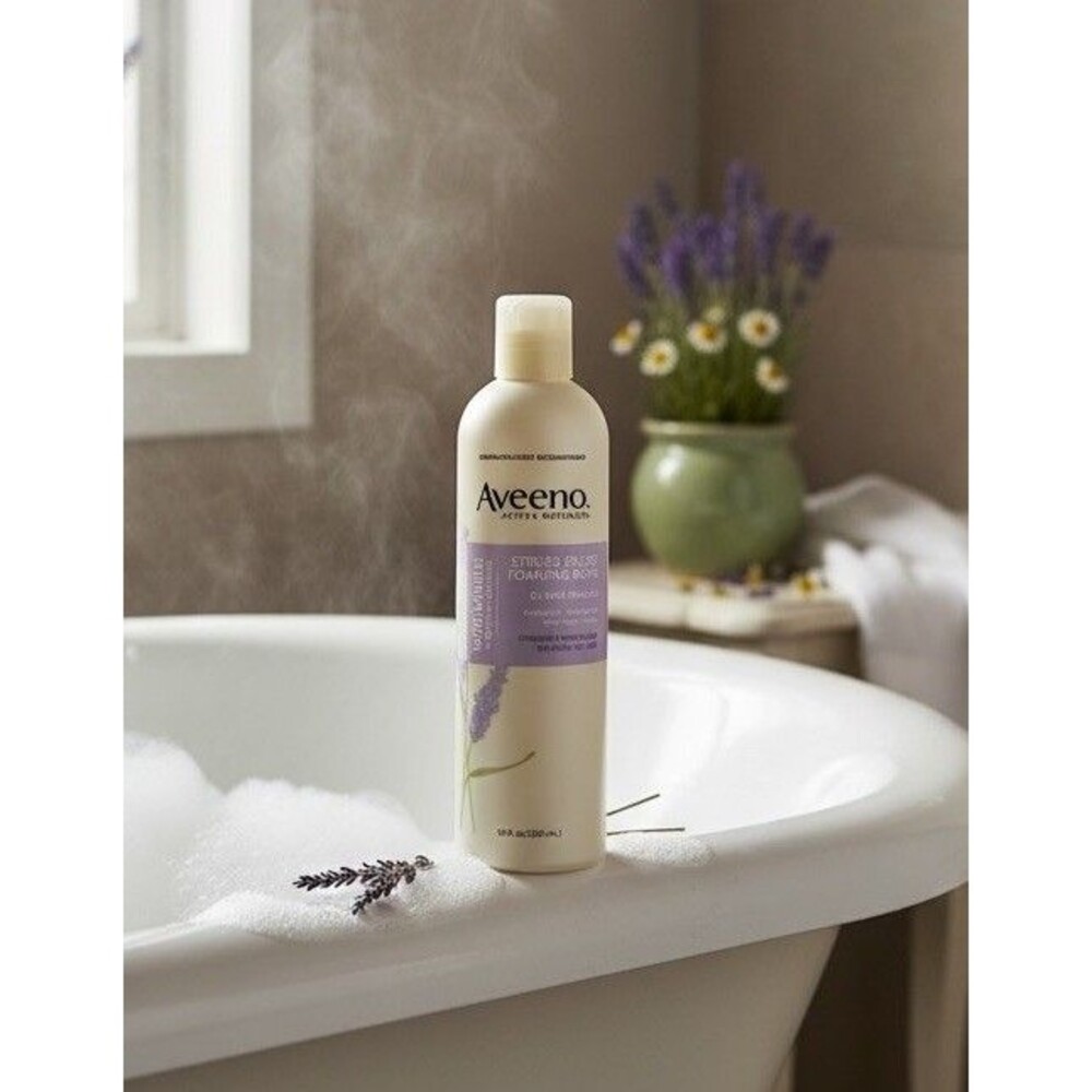 Aveeno Stress Relief Foaming Bath - 10 Fl Oz.